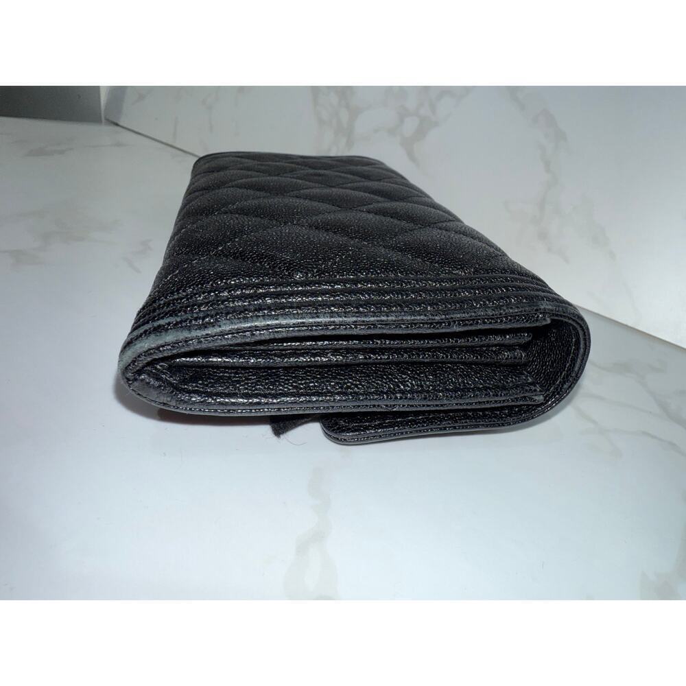 Chanel Boy Wallet in Black Quilted Leather - Picture 6 of 7